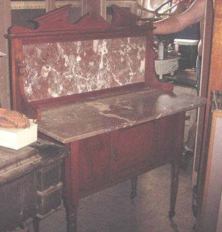 Antique Marble Top Wash Stand.JPG