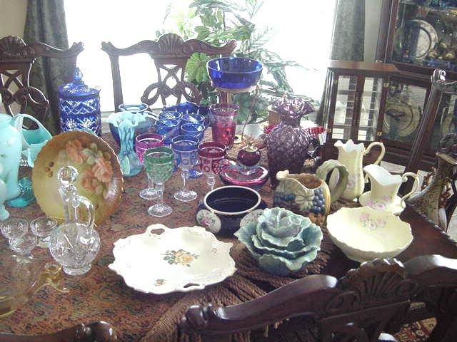 Elegant Glass And Hand Painted Items.JPG