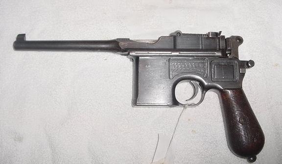 Mauser  1896 Military, Automatic 7.63 mm, .30 Cal. Marked Waffenfabrik Mauser, Oberndorf  A  Neckar.JPG