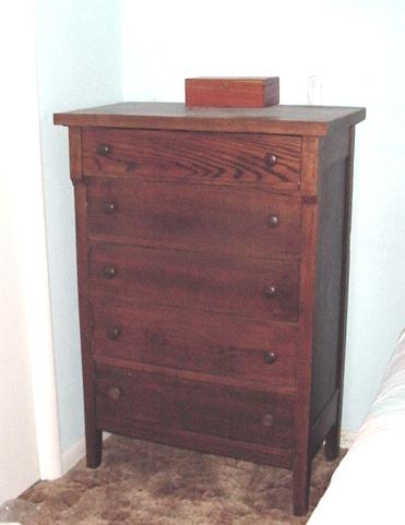 Antique Oak Highboy.JPG