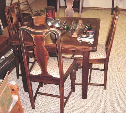 Antique Table And Chair With Small Antiques.JPG