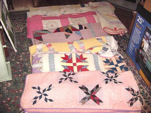 Collection Of Old Quilts.JPG